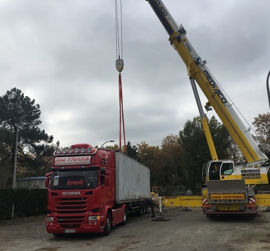 Transport d'engins de chantier