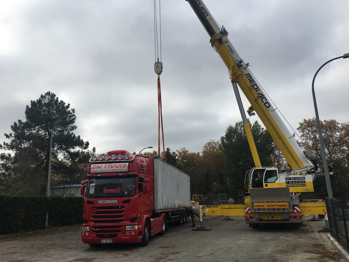 Transport d'engins de chantier